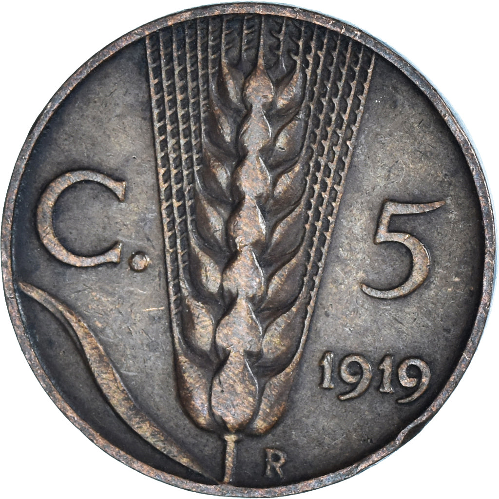Moeda, Itália, 5 Centesimi, 1919