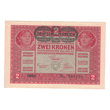 Billet, Autriche, 2 Kronen, 1917, 1917-03-01, KM:21, TTB+