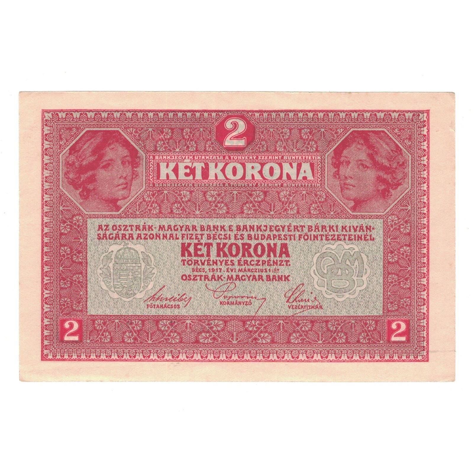 Banknote, Austria, 2 Kronen, 1917, 1917-03-01, KM:21, AU(50-53)