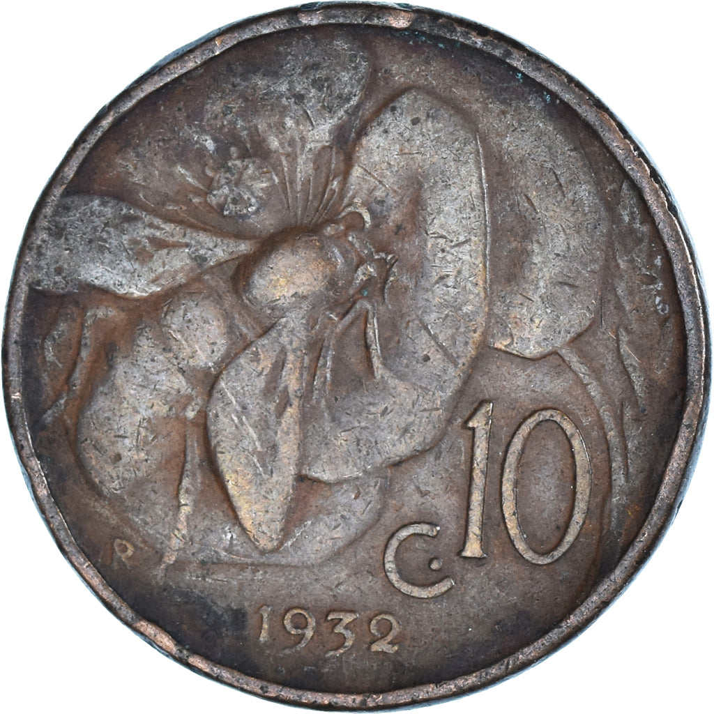 Münze, Italien, 10 Centesimi, 1932