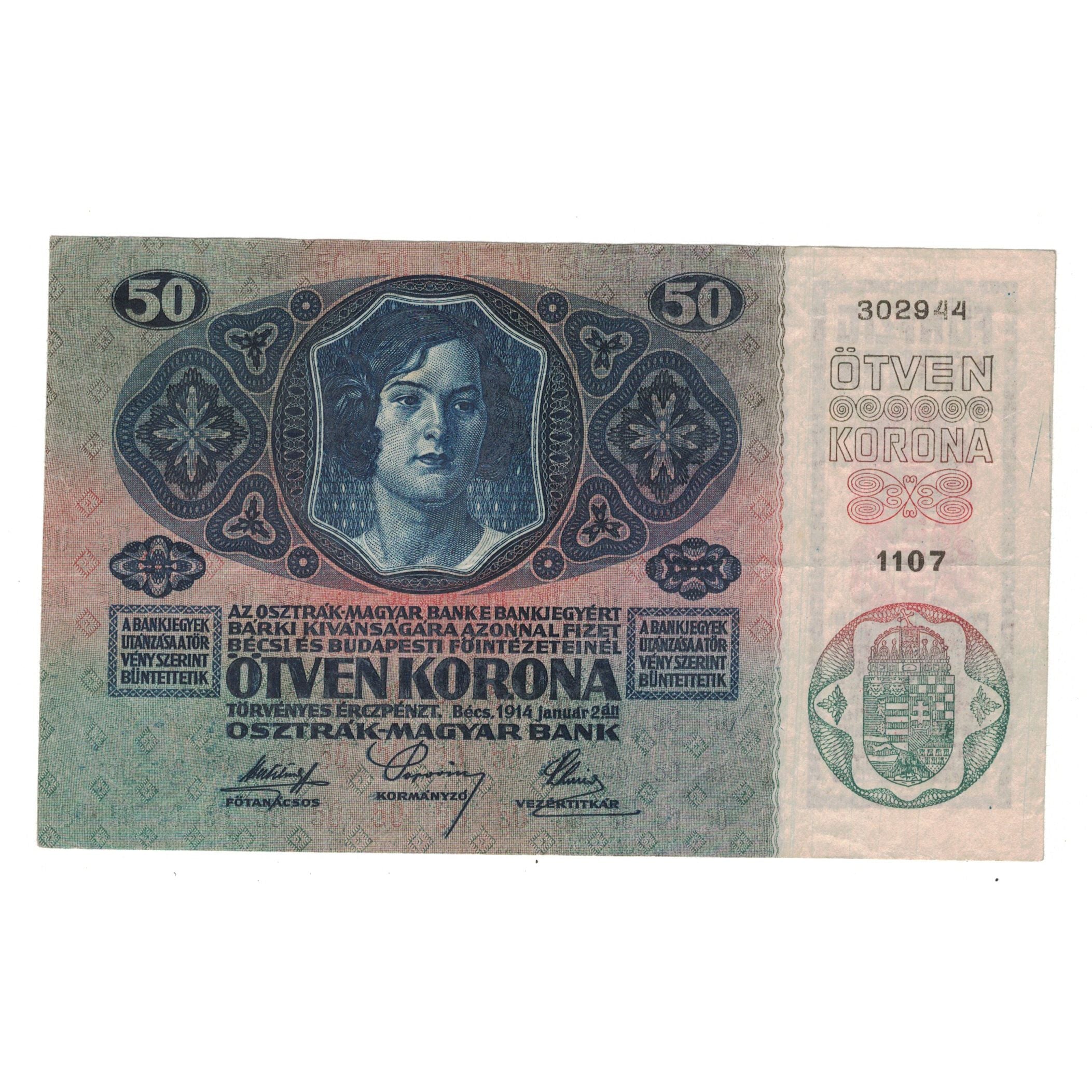 Banknote, Austria, 50 Kronen, 1914, 1914-01-02, KM:15, EF(40-45)