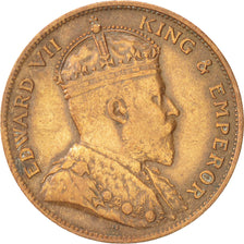 JERSEY, 1/24 Shilling, 1909, KM #9, EF(40-45), Bronze, 5.59