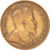 JERSEY, 1/24 Shilling, 1909, KM #9, EF(40-45), Bronze, 5.59