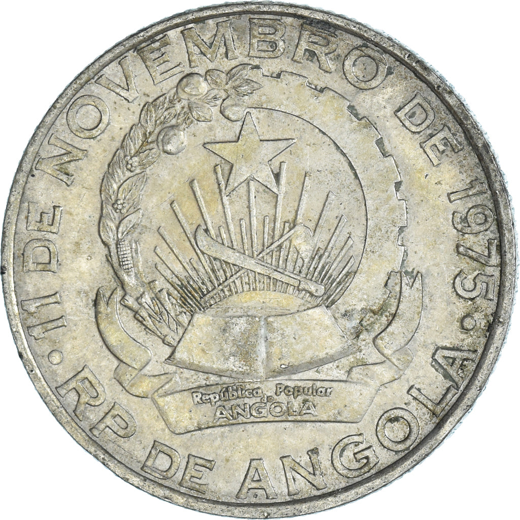 Monnaie, Angola, 5 Kwanzas, 1975