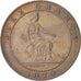 Moneda, España, Provisional Government, 10 Centimos, 1870, EBC, Cobre, KM:663