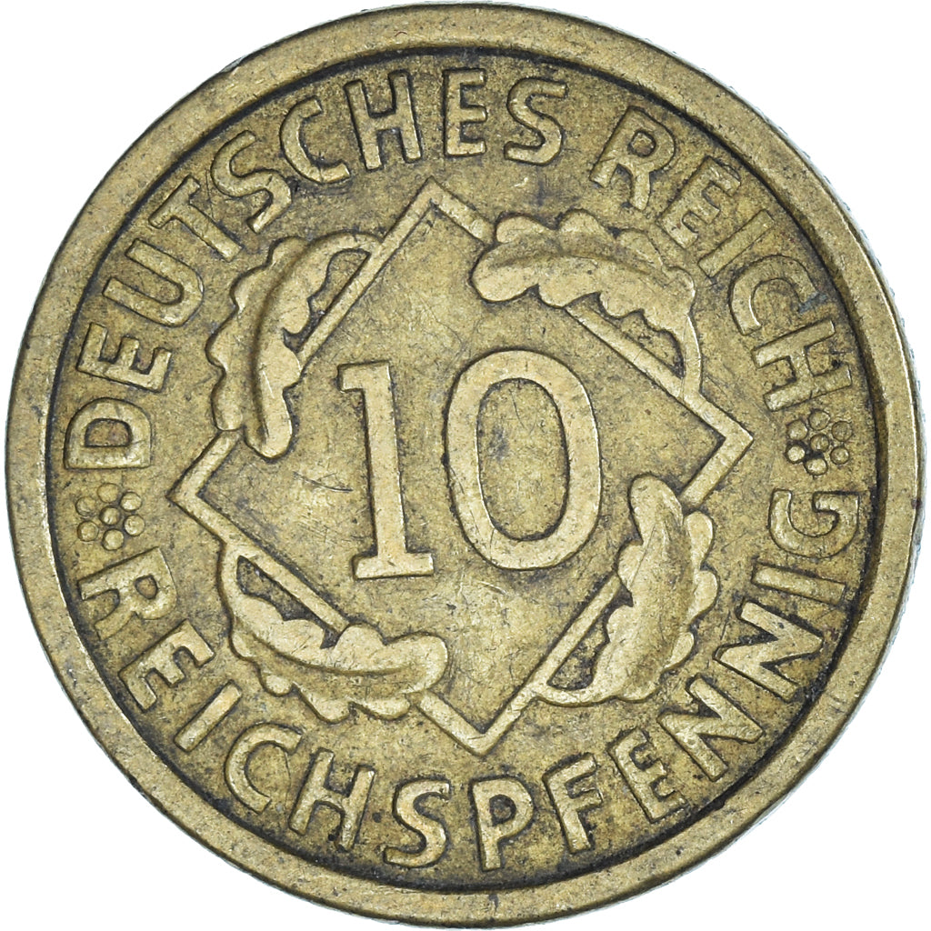 Moeda, Alemanha, 10 Reichspfennig, 1930