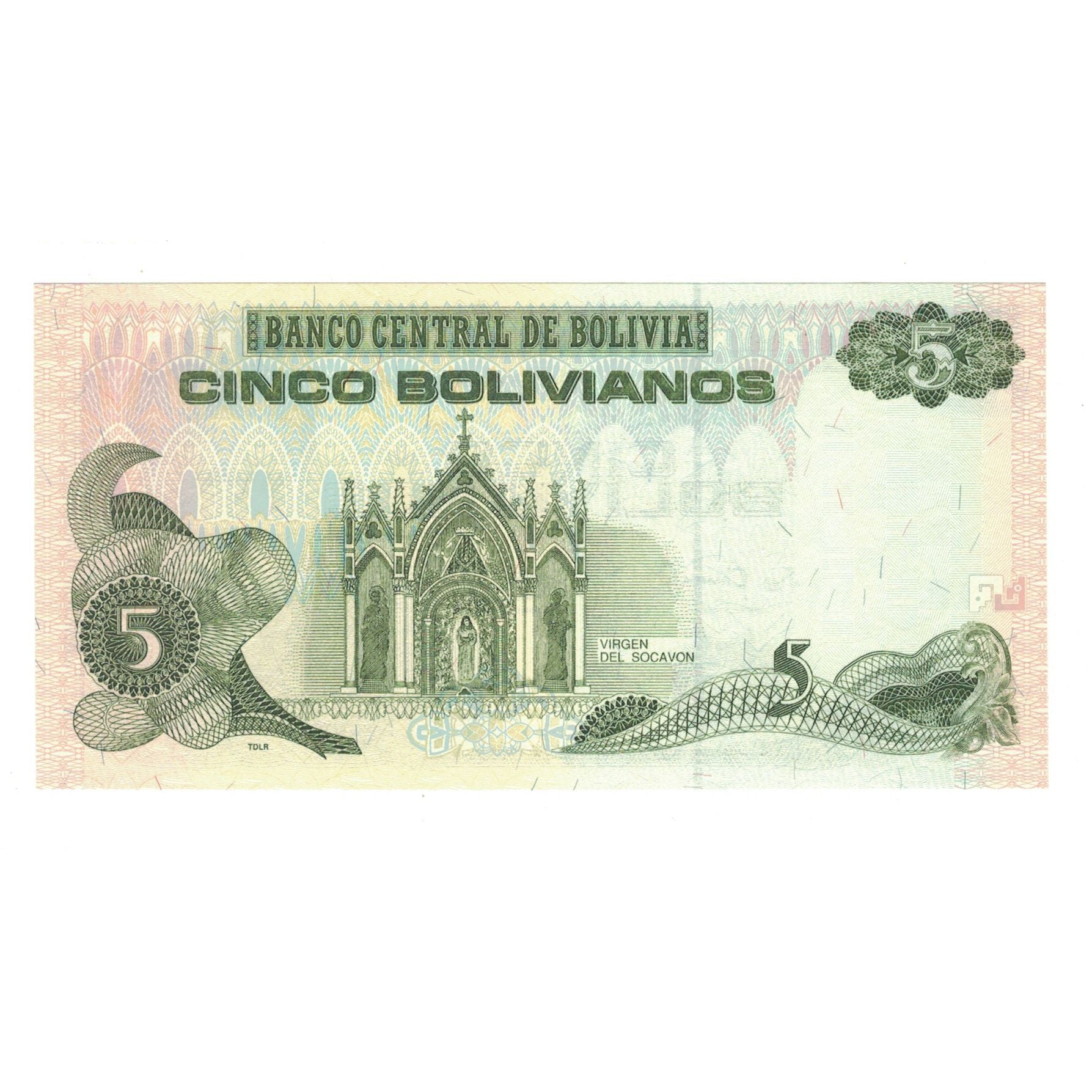 Billete, 5 Bolivianos, 1986, Bolivia, 1986-11-28, KM:217, UNC