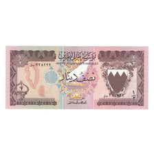 Banknote, Bahrain, 1/2 Dinar, Undated (1973), KM:7, AU(50-53)