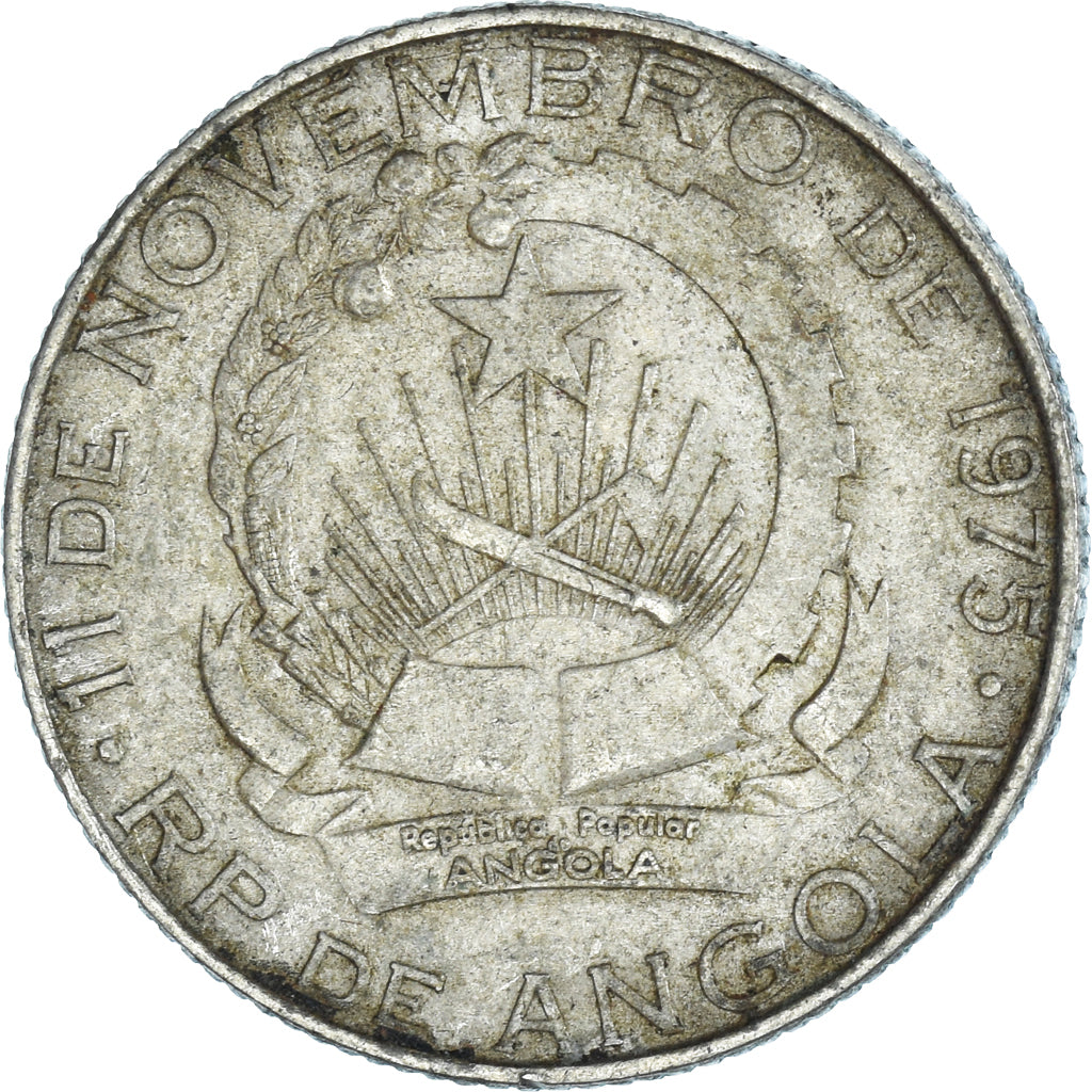 Coin, Angola, 2 Kwanzas, 1975