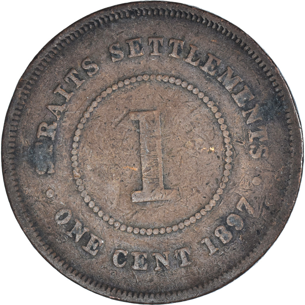 Monnaie, Établissements des détroits, Cent, 1897