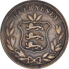 Coin, Guernsey, 8 Doubles, 1864