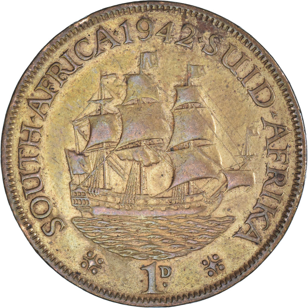 Monnaie, Afrique du Sud, Penny, 1942