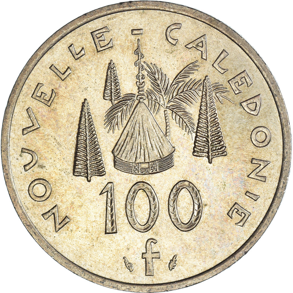 Münze, Neukaledonien, 100 Francs, 1992