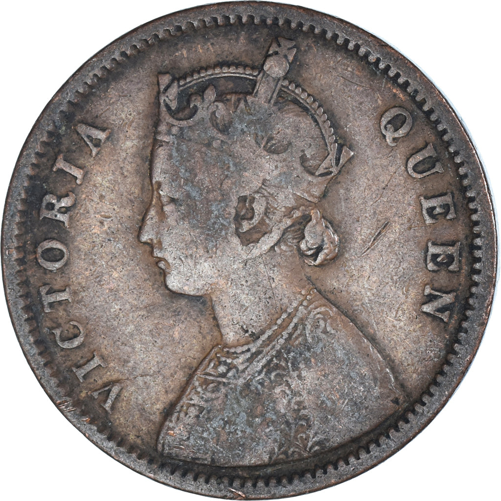 Coin, India, 1/4 Anna, 1876