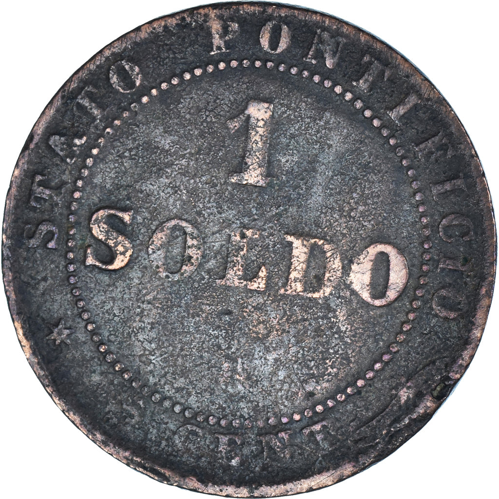 Moneta, Vaticano, Soldo, 1866