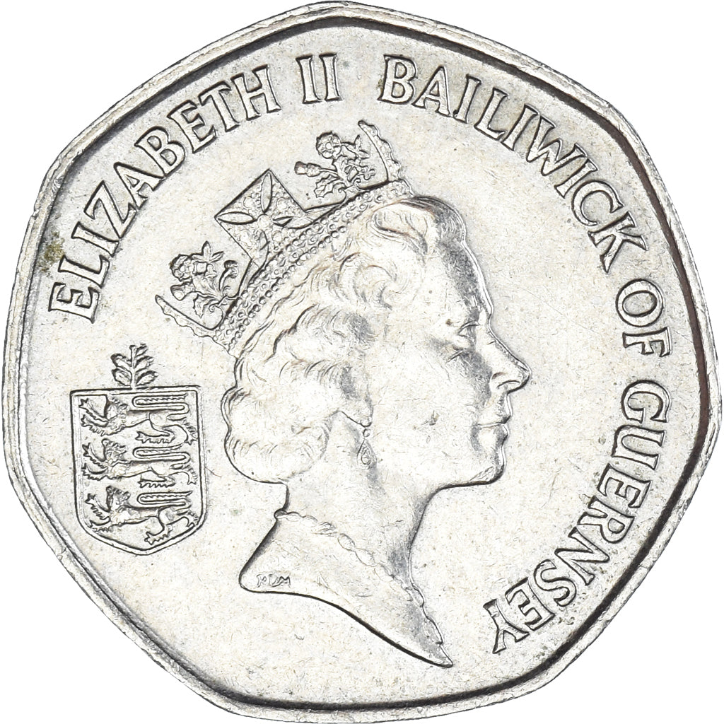 Coin, Guernsey, 20 Pence, 1990