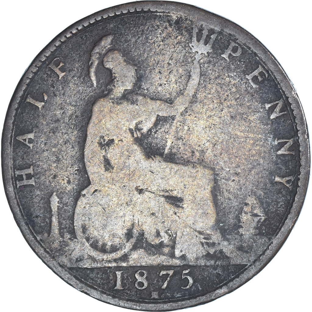 Moneta, Gran Bretagna, 1/2 Penny, 1875