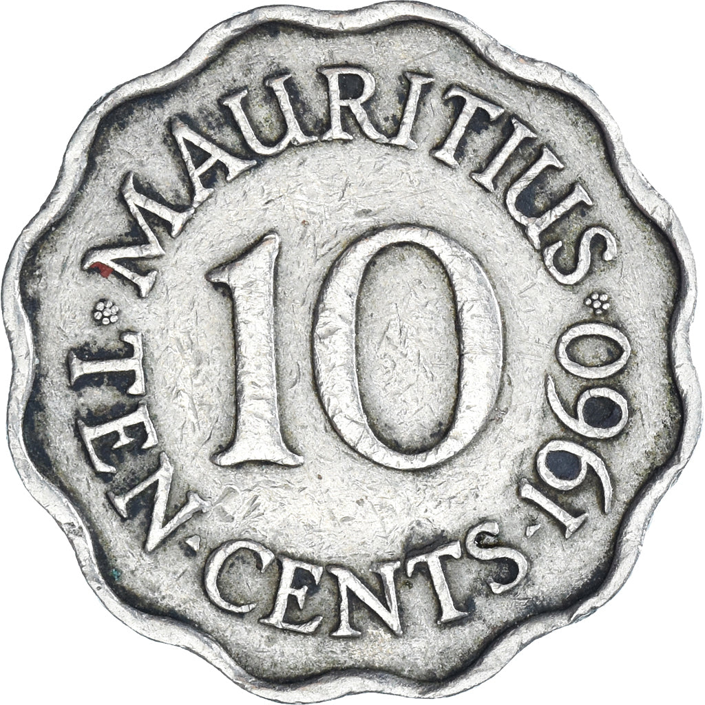 Coin, Mauritius, 10 Cents, 1960