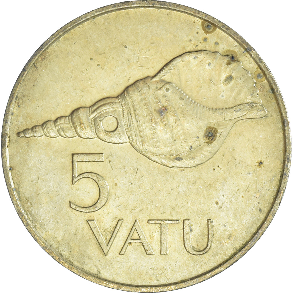 Monnaie, Vanuatu, 5 Vatu, 1990