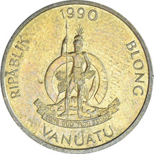 Monnaie, Vanuatu, 2 Vatu, 1990