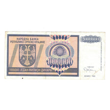 Biljet, Kroatië, 1 Million Dinara, 1993, KM:R10a, TTB