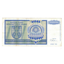 Banknote, Croatia, 10 Million Dinara, 1993, KM:R12a, EF(40-45)
