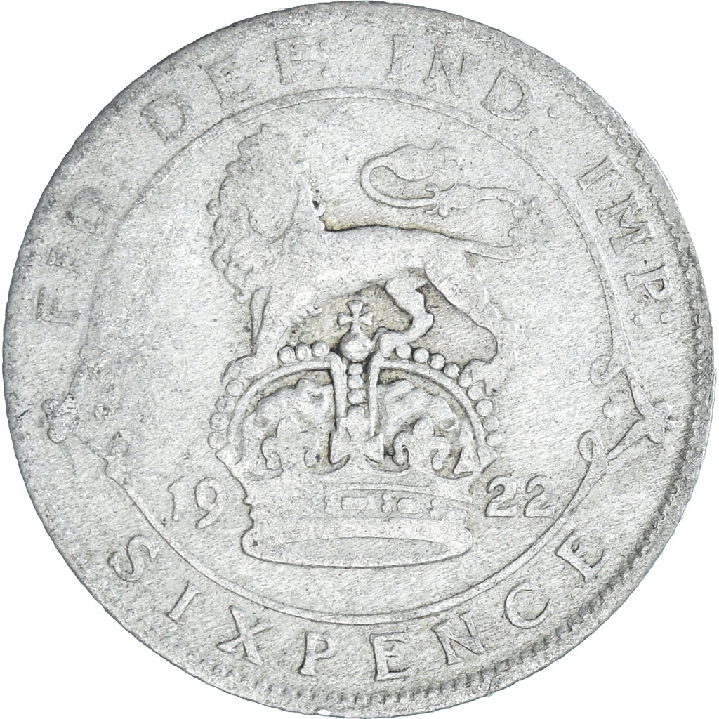 Munten, Groot Bretagne, 6 Pence, 1922