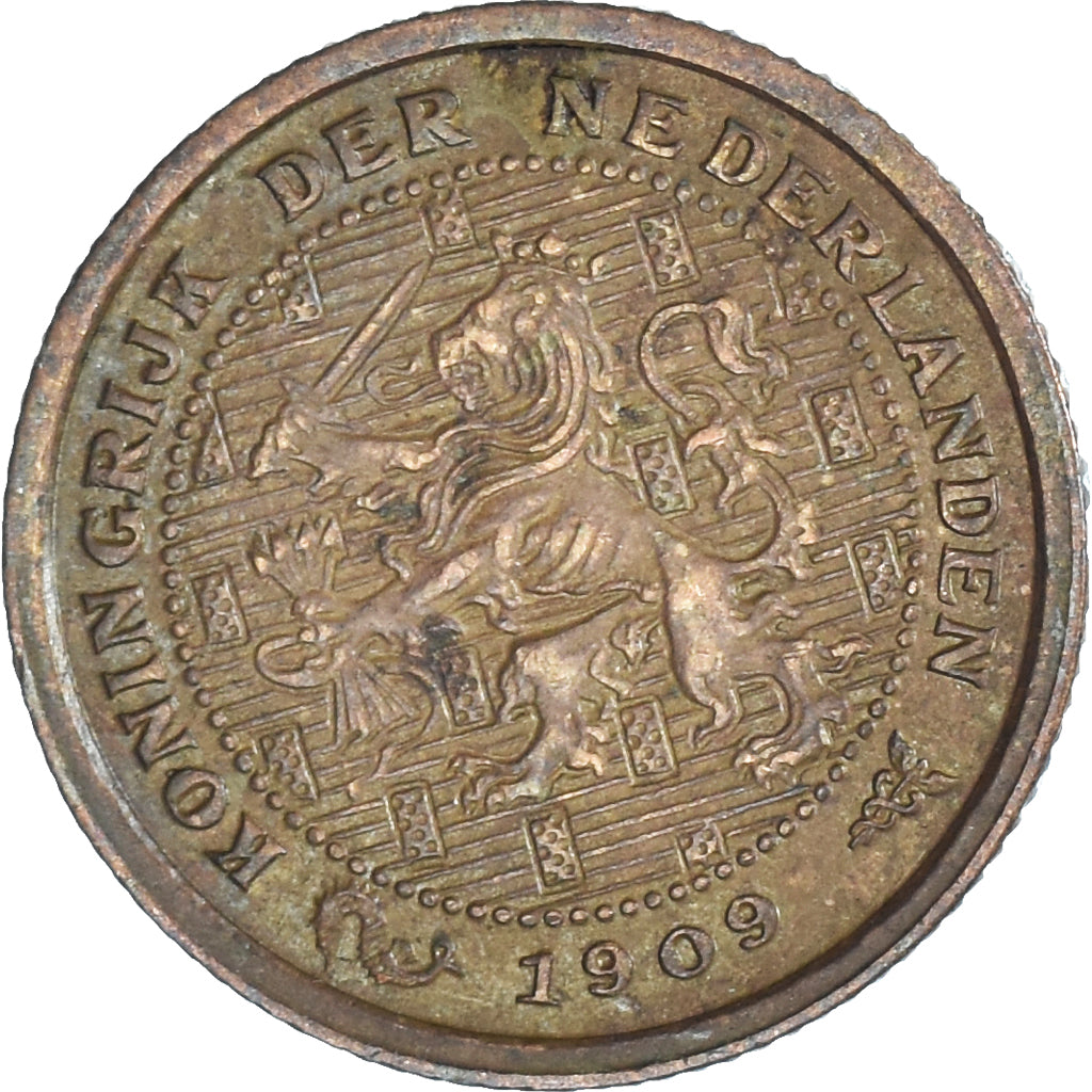 Moeda, Países Baixos, 1/2 Cent, 1909