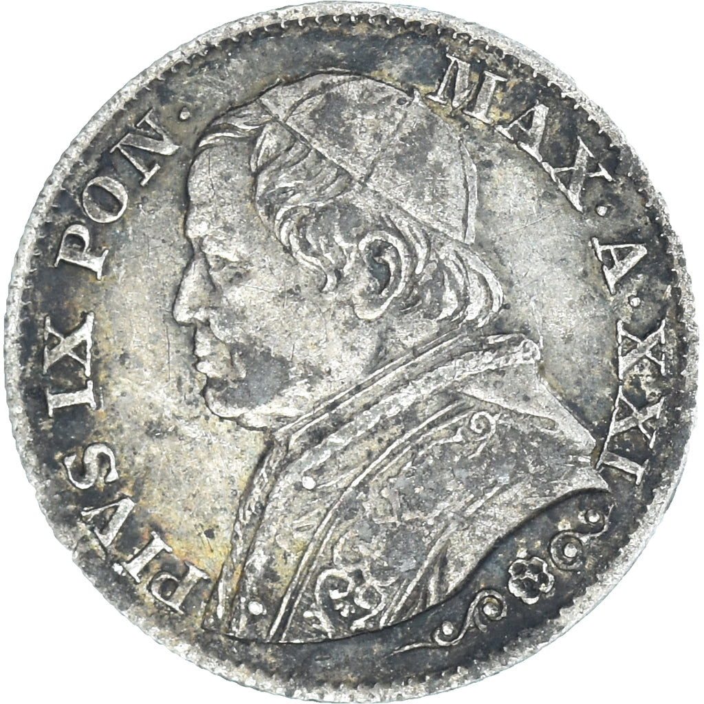 Coin, Vatican, 5 Soldi, 1866