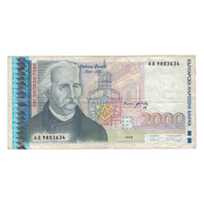 Biljet, Bulgarije, 2000 Leva, 1996, KM:107b, TTB