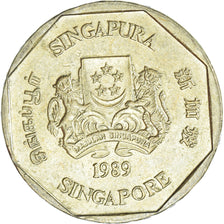 Monnaie, Singapour, Dollar, 1989
