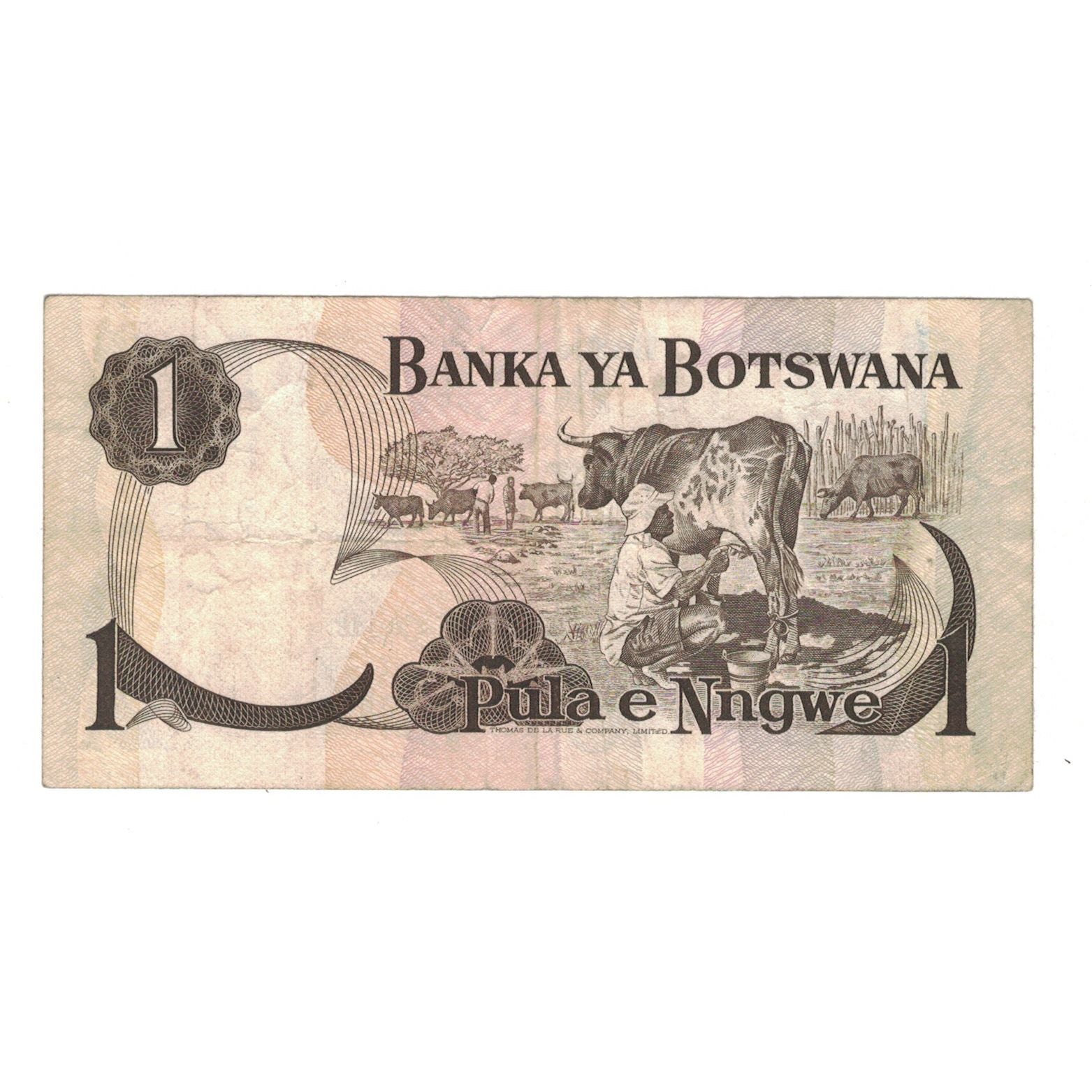 Banknote, Botswana, 1 Pula, Undated (1976), KM:1a, VF(20-25)
