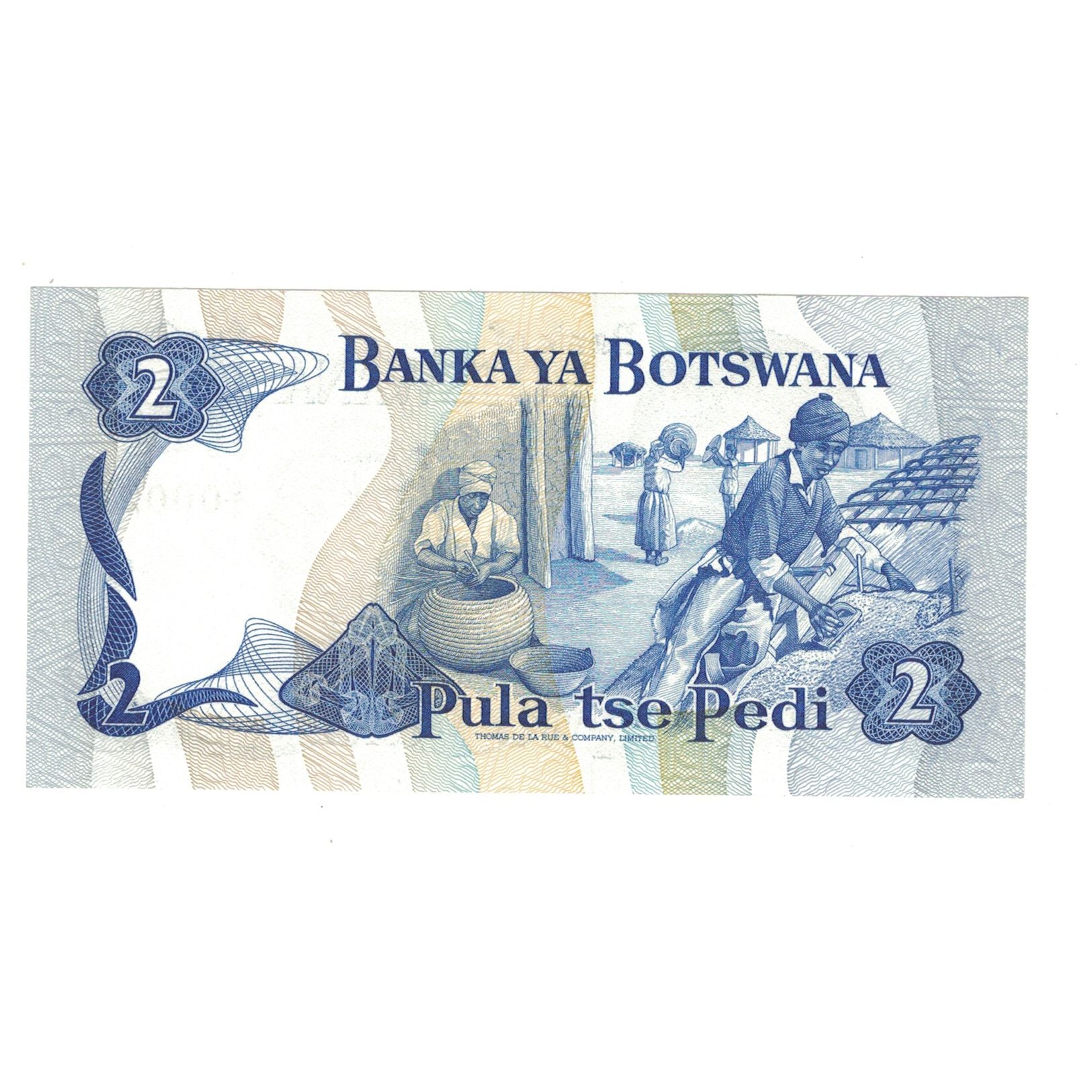 Biljet, Botswana, 2 Pula, Undated (1982), KM:7b, NIEUW