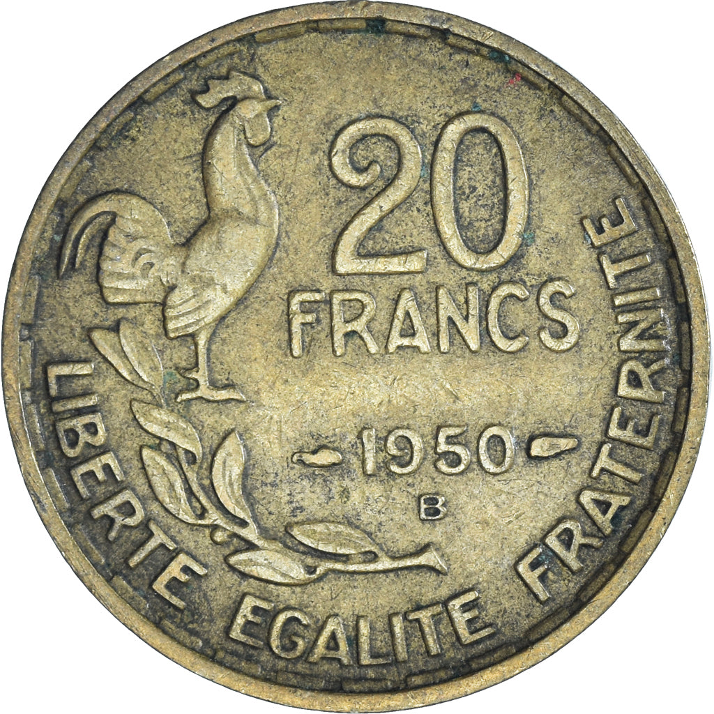Moneta, Francja, 20 Francs, 1950