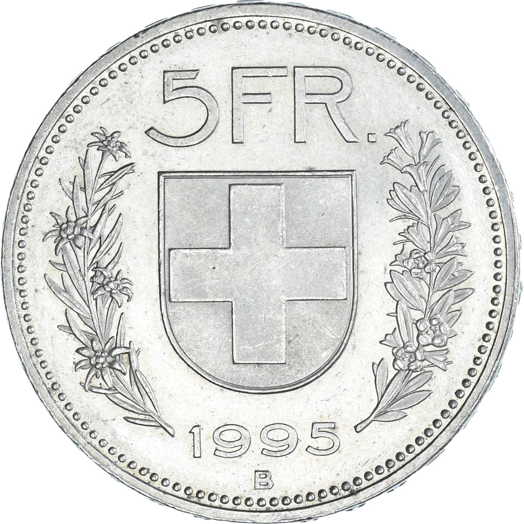 Moneta, Svizzera, 5 Francs, 1995