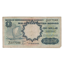 Banknote, Malaya and British Borneo, 1 Dollar, 1959, 1959-03-01, KM:8a, VG(8-10)