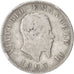 ITALY, Lira, 1863, Milan, KM #5a.1, VF(20-25), Silver, 23.1, 4.74