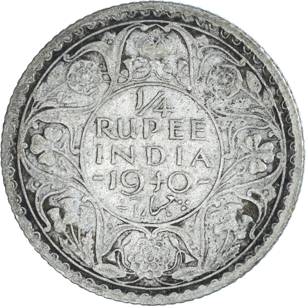 Munten, India, 1/4 Rupee, 1940