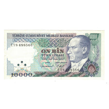 Banknote, Turkey, 10,000 Lira, 1992, KM:199, EF(40-45)