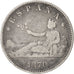 Spain, 1 Peseta, 1873, Madrid, KM #653, VF(20-25), Silver, 23, 4.72
