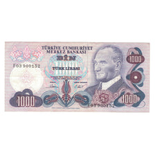 Banknote, Turkey, 1000 Lira, 1970, KM:191, EF(40-45)