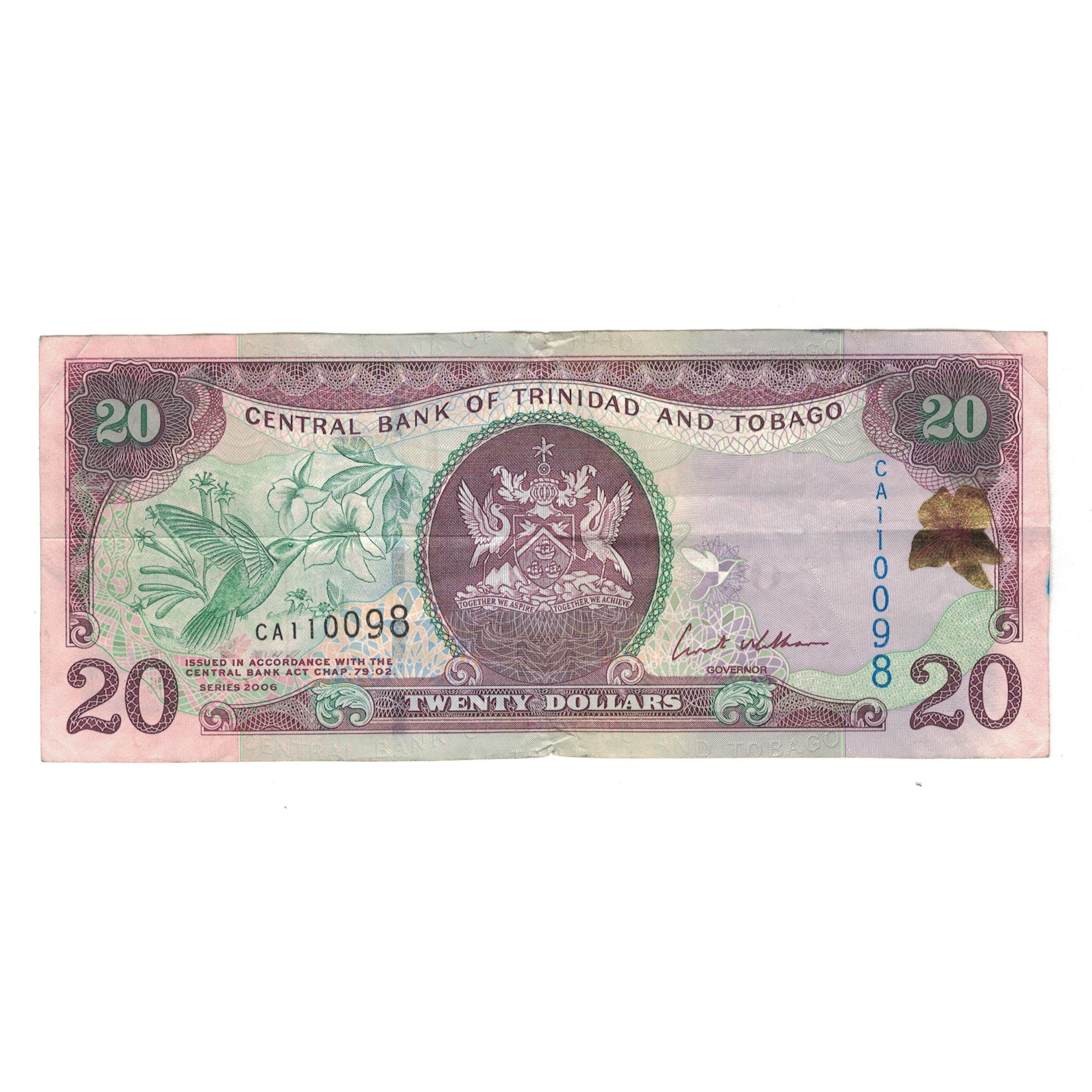 Banknote, Trinidad and Tobago, 20 Dollars, Undated (2009), KM:49, EF(40-45)