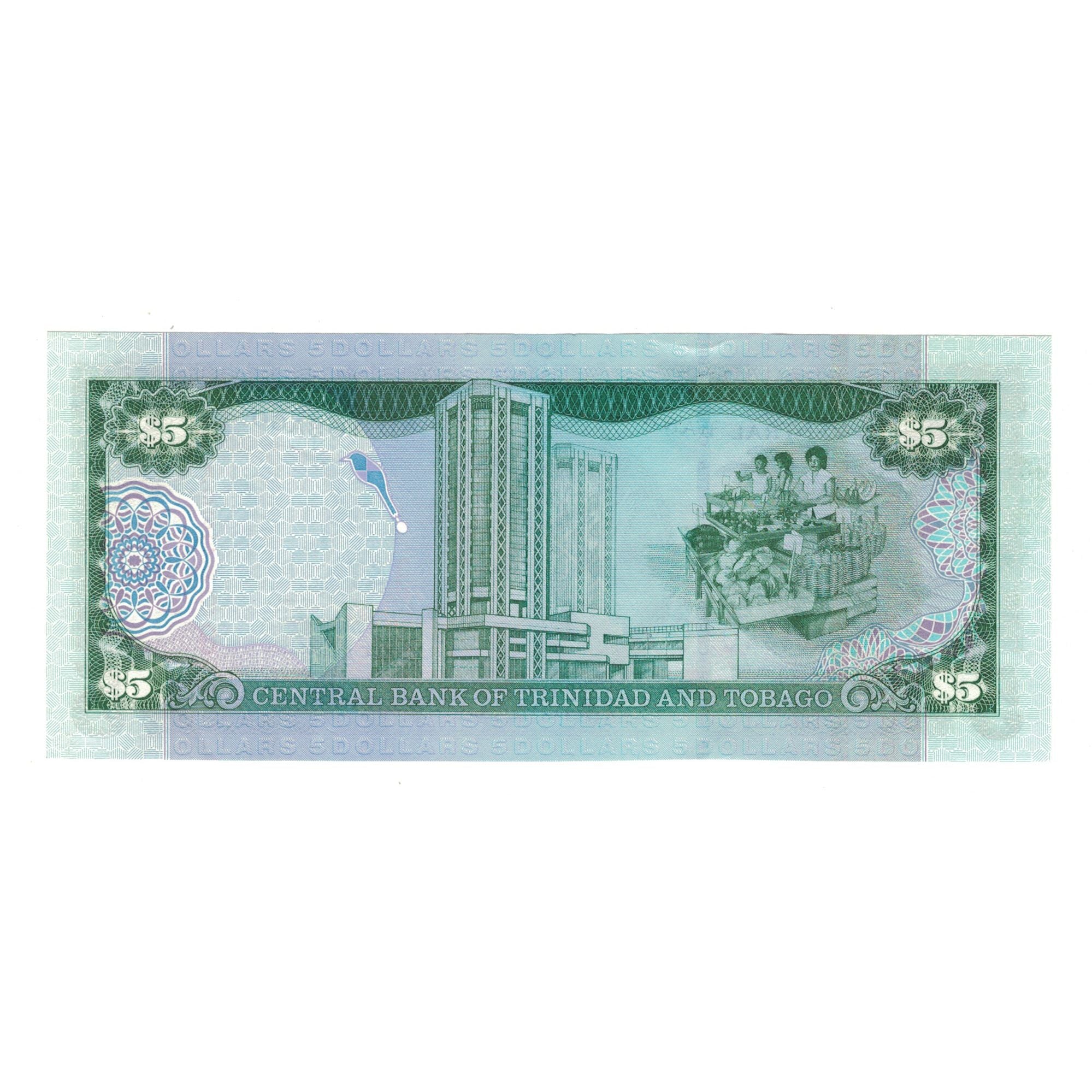 Banknote, Trinidad and Tobago, 5 Dollars, 2002, KM:42b, UNC(63)