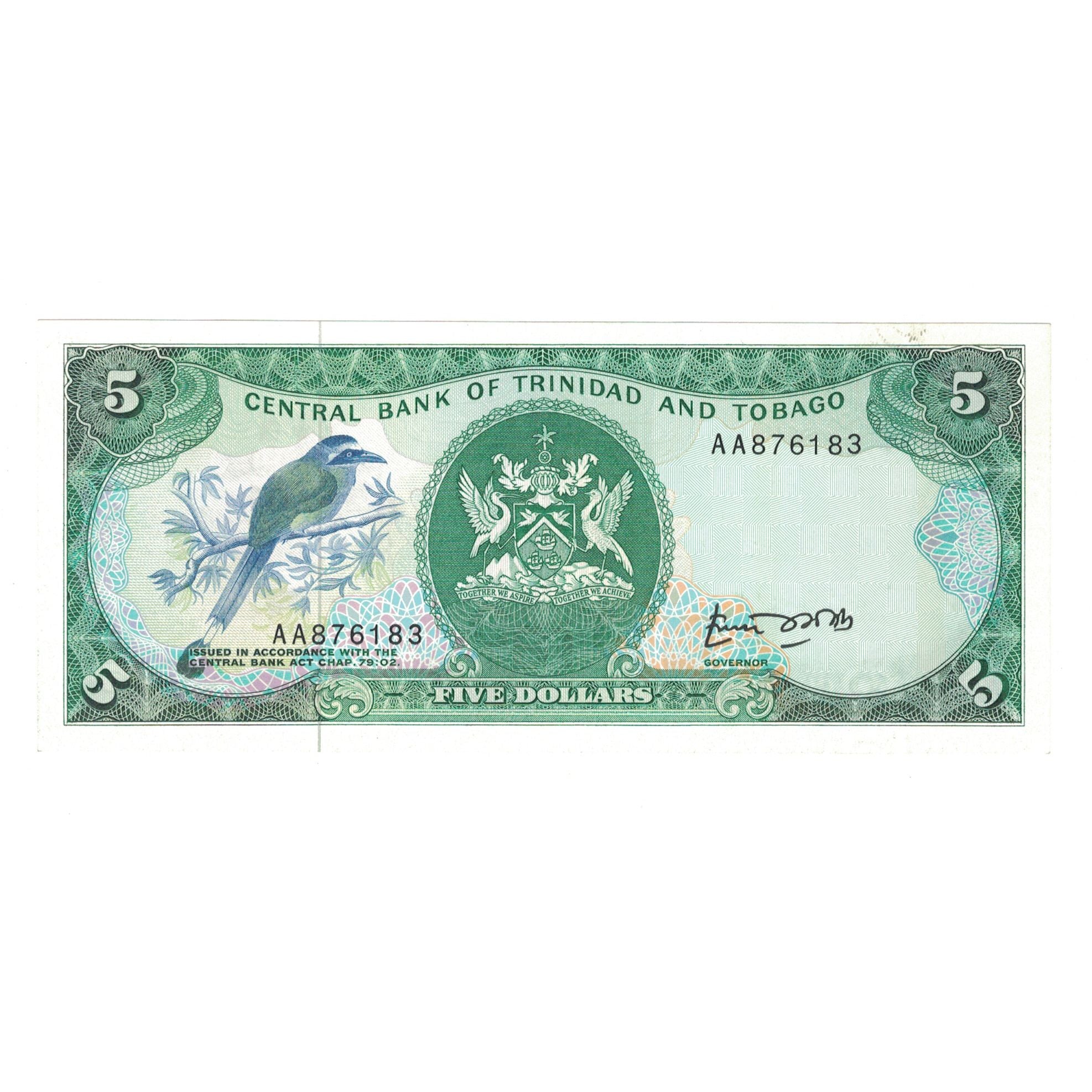 Banknote, Trinidad and Tobago, 5 Dollars, Undated (1985), KM:37a, UNC(63)