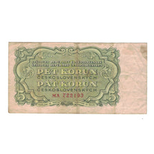 Banknote, Czechoslovakia, 5 Korun, 1953, KM:80b, VF(20-25)