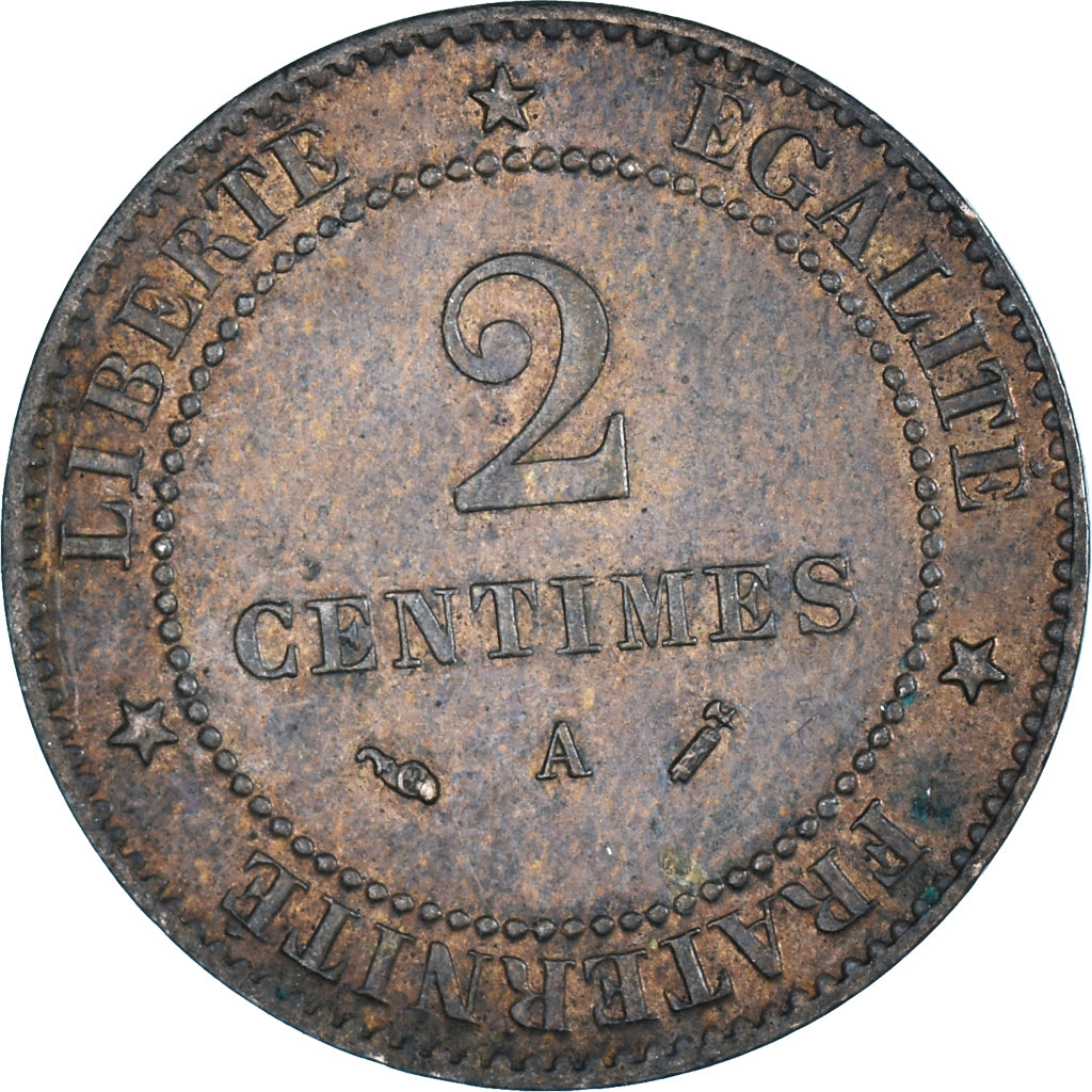 Münze, Frankreich, 2 Centimes, 1889