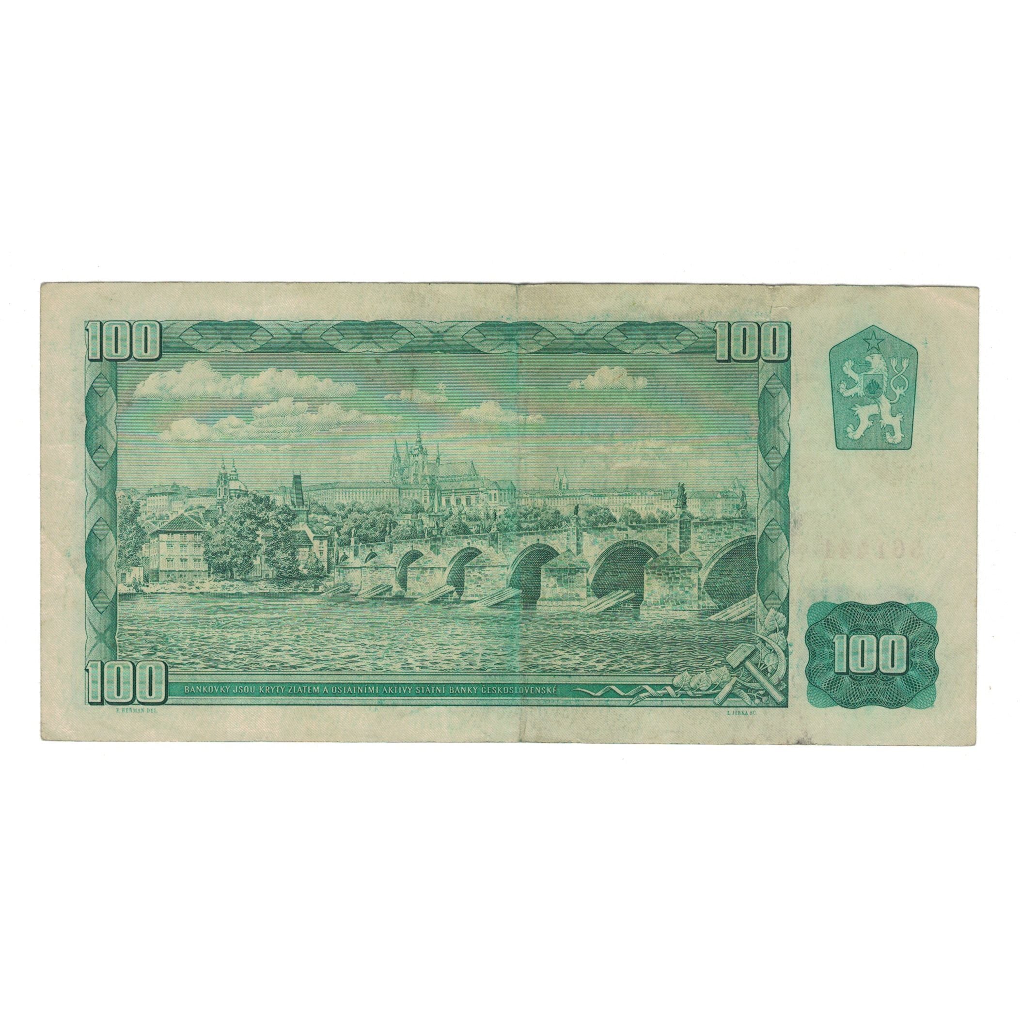 Banknote, Czechoslovakia, 100 Korun, 1961, KM:91a, EF(40-45)