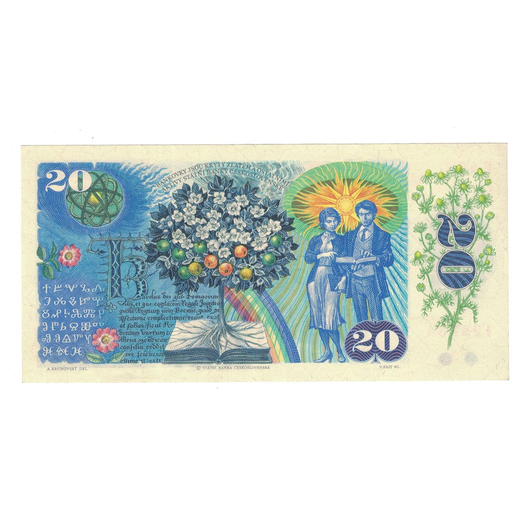 Banknote, Czechoslovakia, 20 Korun, 1988, KM:95, AU(50-53)