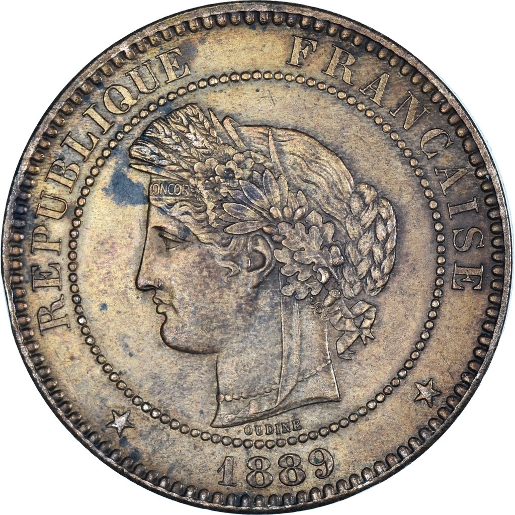 Monnaie, France, 10 Centimes, 1889