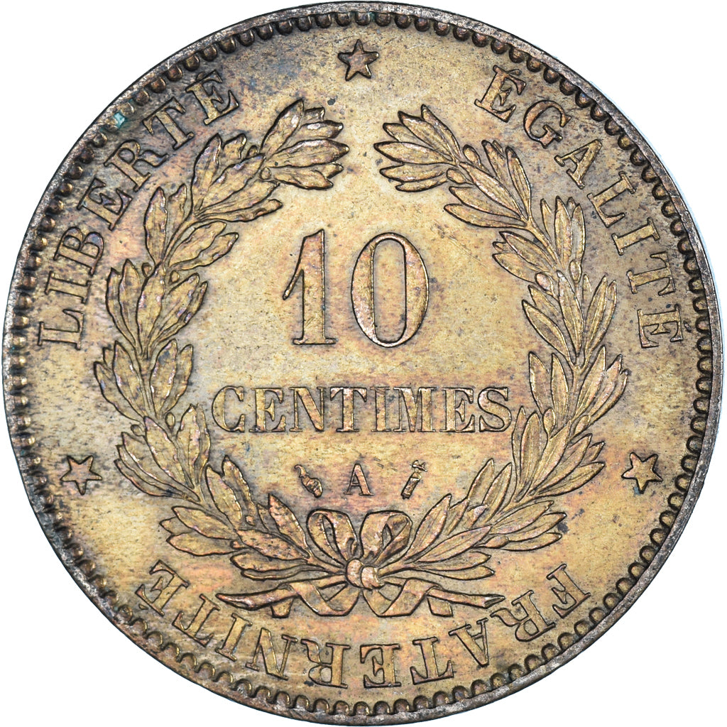 Monnaie, France, 10 Centimes, 1889